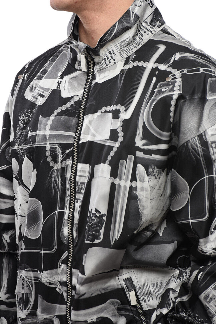 Black X-Ray Print Jacket 3