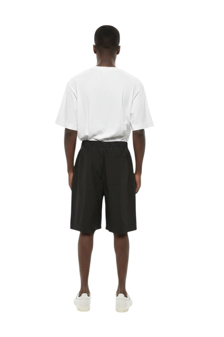 Black Relaxed Logo Shorts 2