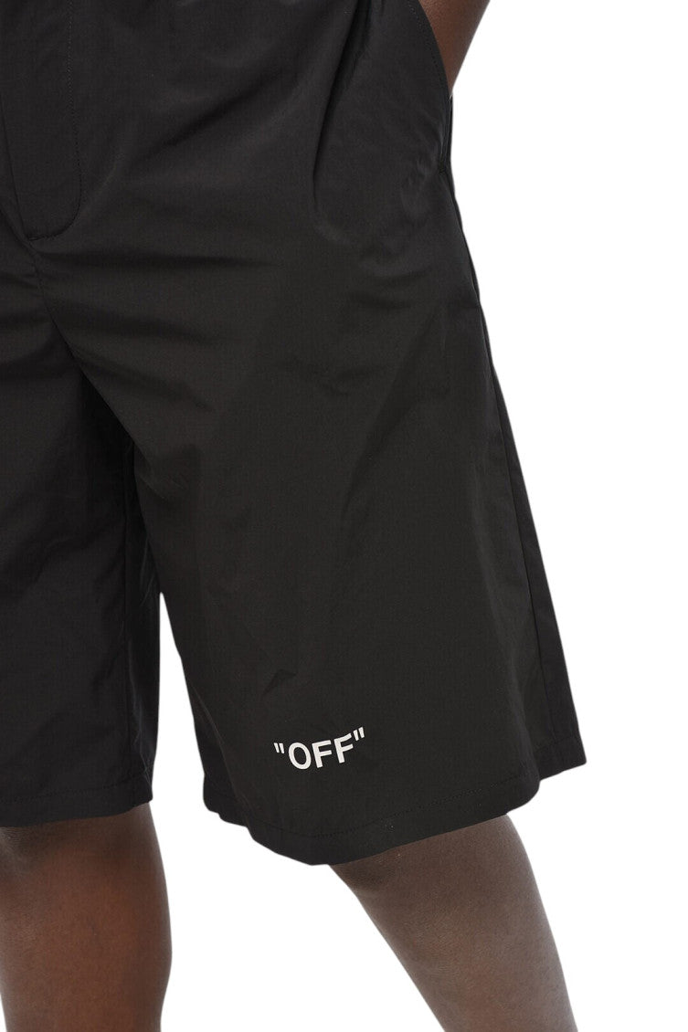 Black Relaxed Logo Shorts 3