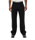 Black Straight Solid Trousers 1