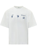 White Logo Relaxed T-Shirt 1