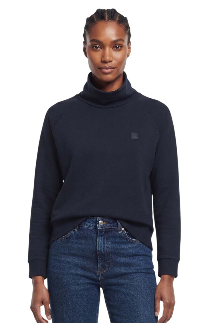 Blue Solid Turtle Neck Sweater 1