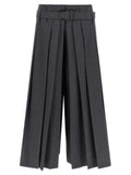 Grey Tailored Pleated Pants 1