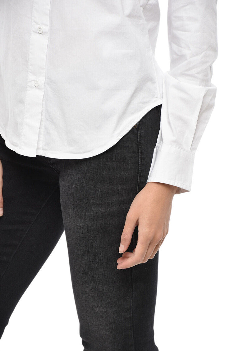 White Slim Solid Shirt 3
