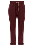 Maroon Regular Joggers Pants 1