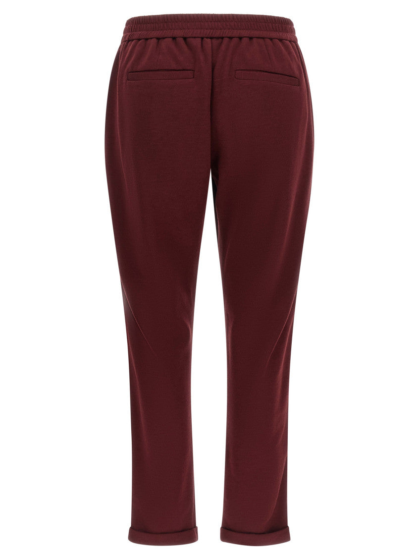 Maroon Regular Joggers Pants 2