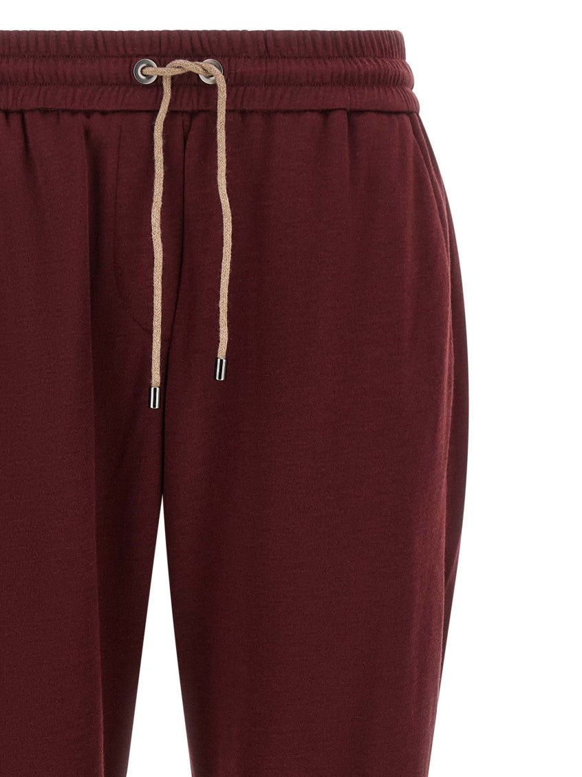Maroon Regular Joggers Pants 3