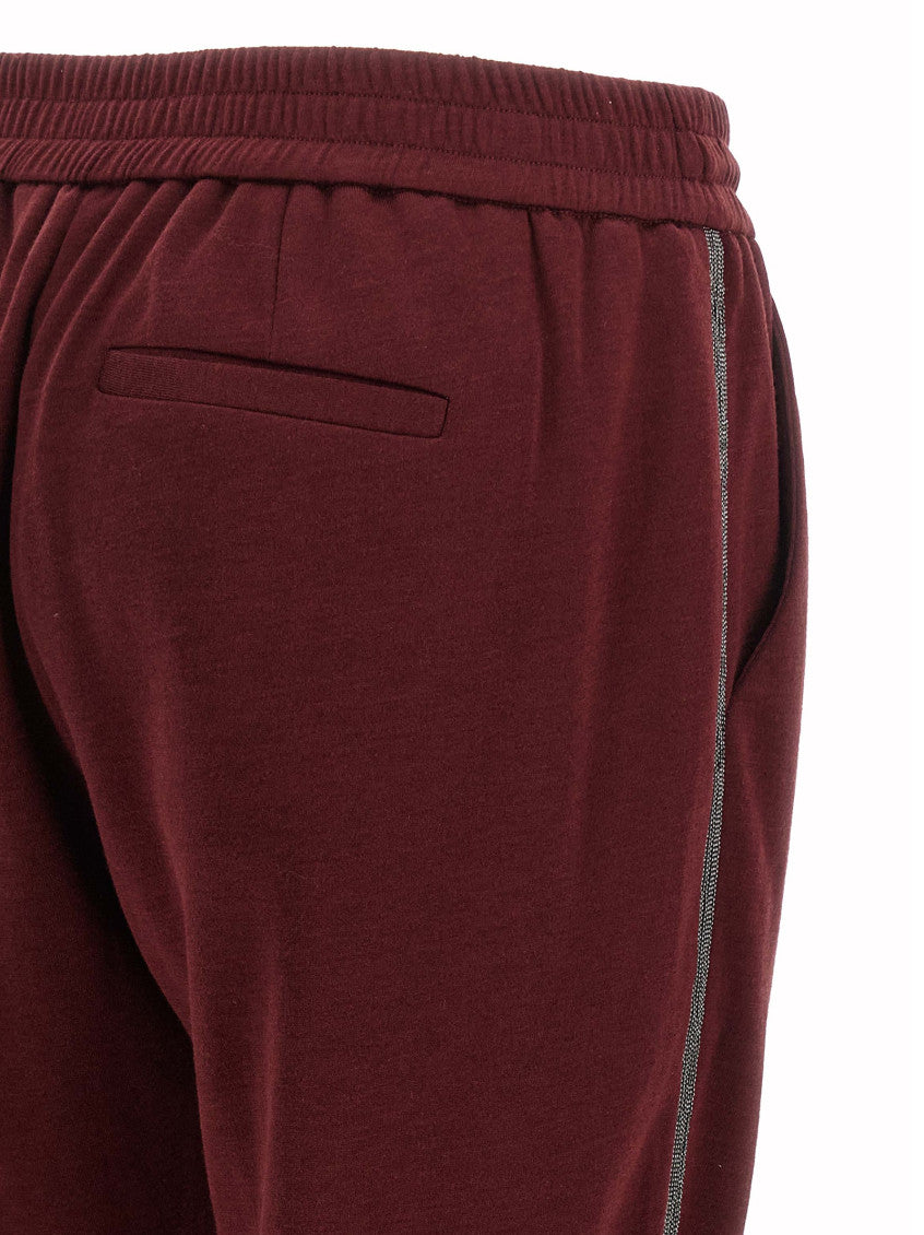 Maroon Regular Joggers Pants 4