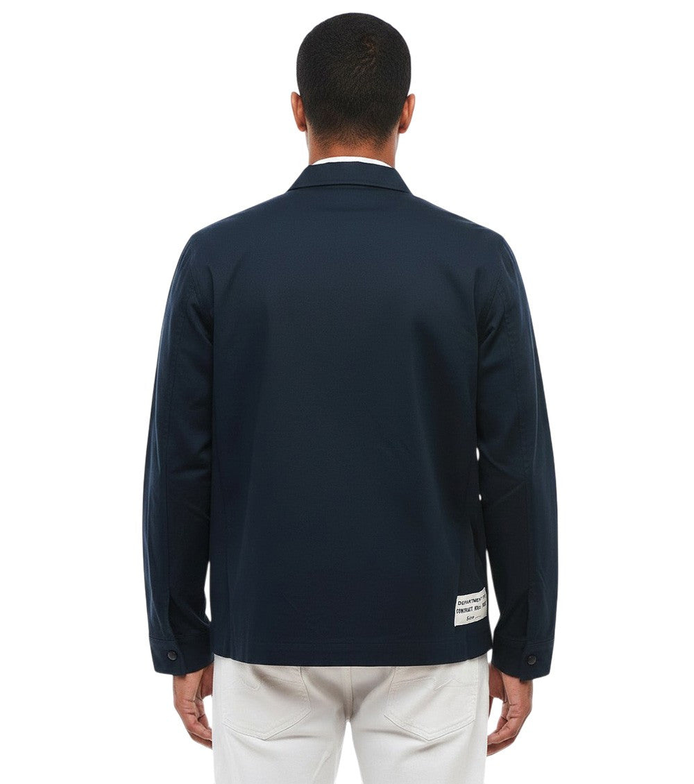 Blue Regular Solid Overshirt 2
