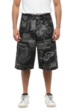 Black X-Ray Print Shorts 1