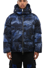Navy Blue Logo Hood Jacket 1