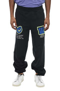 Black Graphic Print Joggers 1