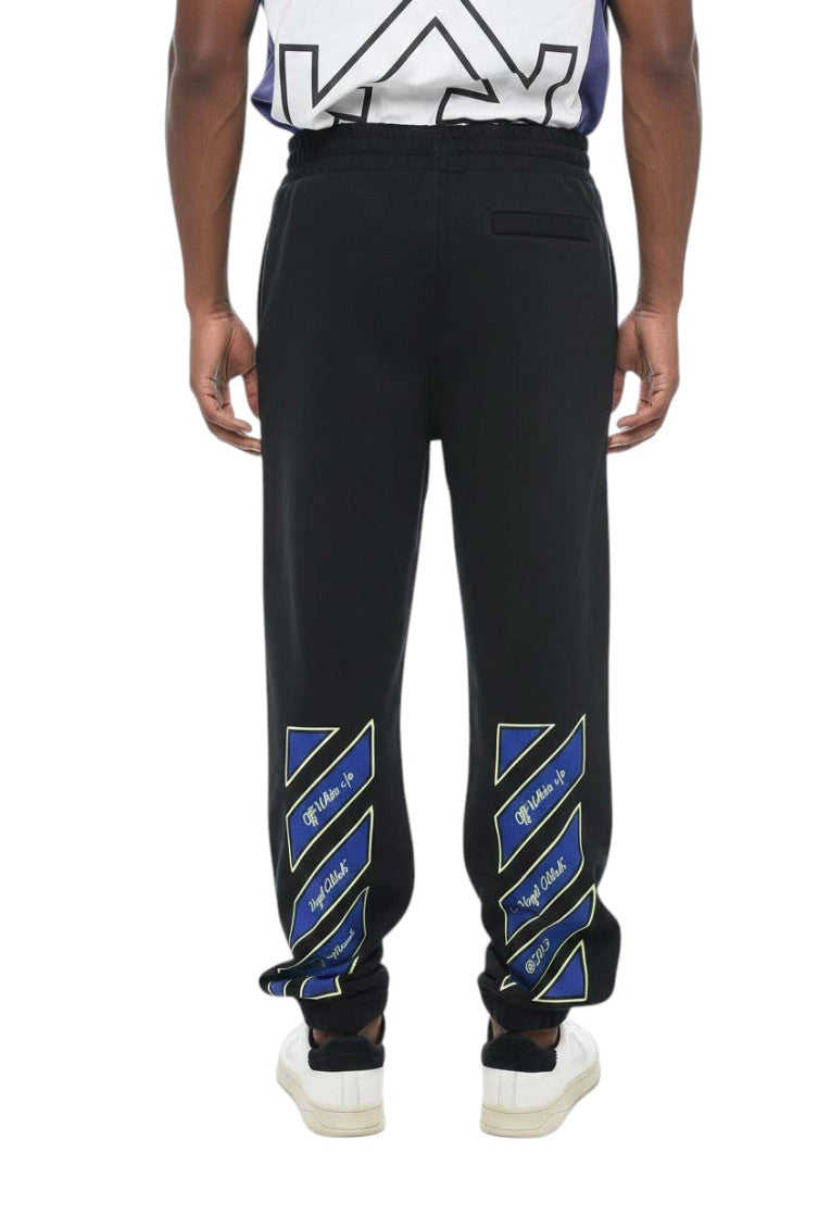 Black Graphic Print Joggers 2
