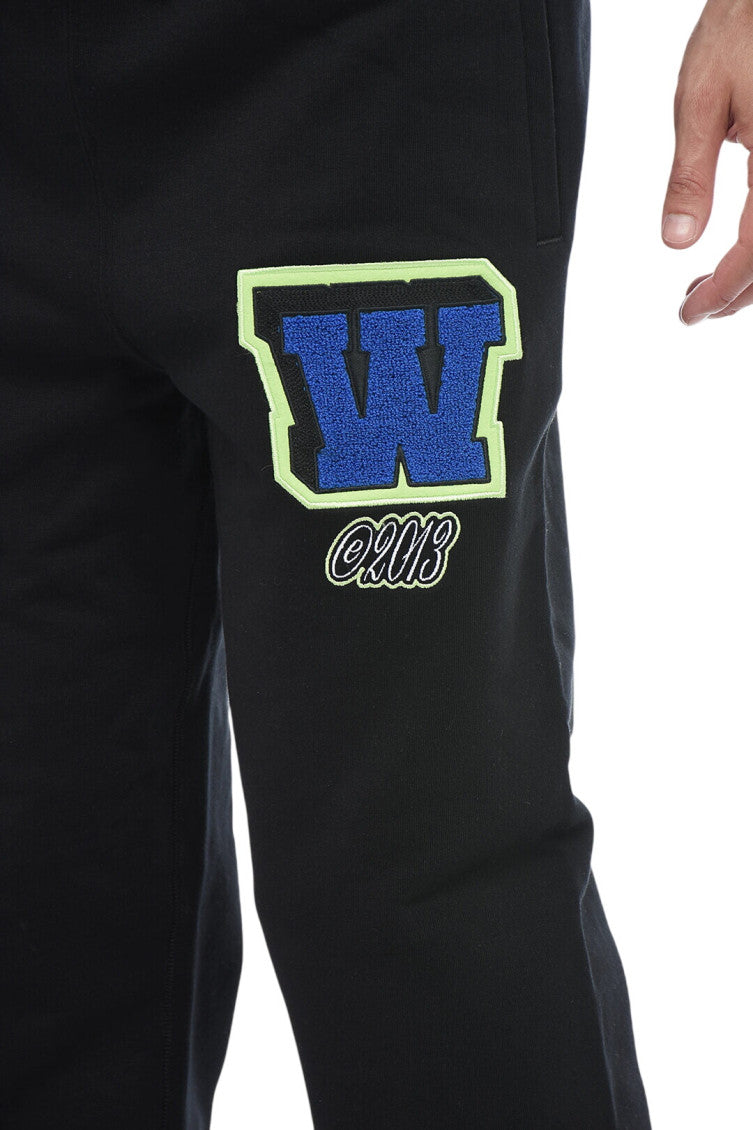 Black Graphic Print Joggers 3