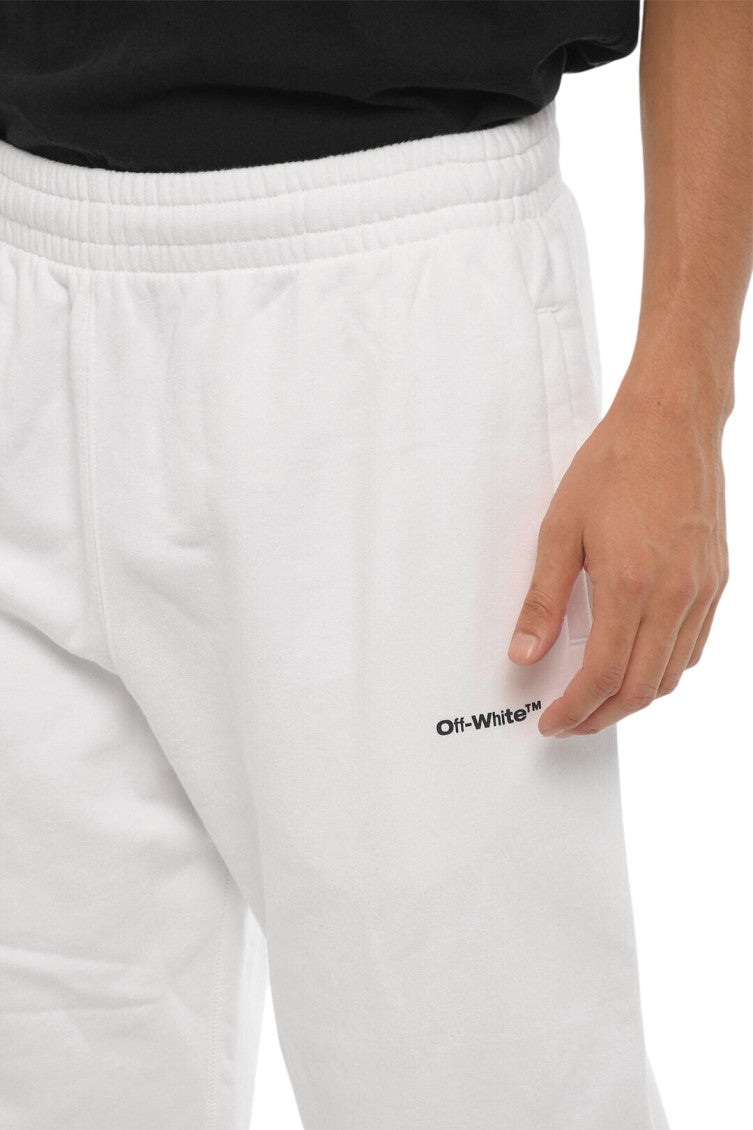 White Relaxed Track Pants 3