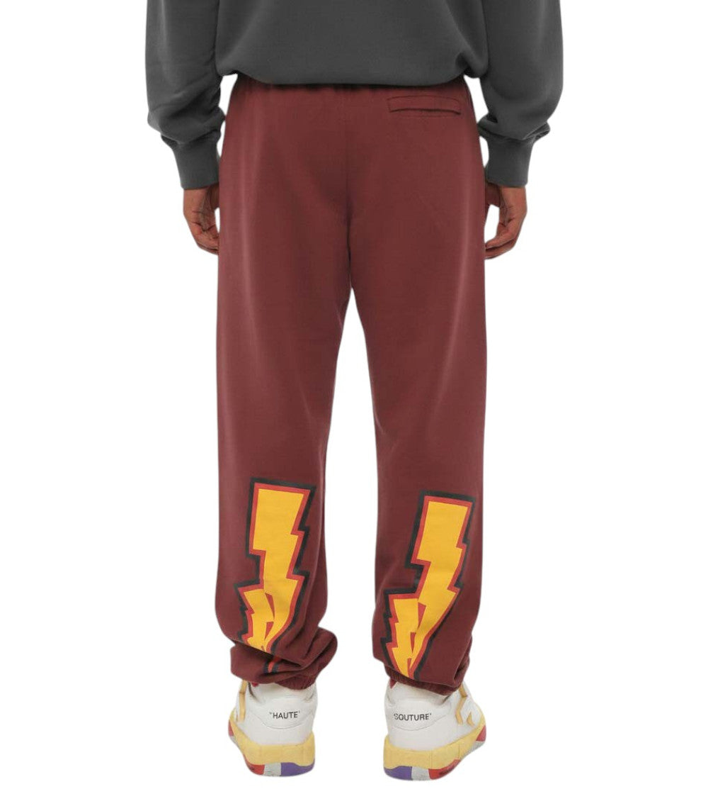 Maroon Logo Track Pants 2