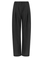 Grey Relaxed Pleated Pants 1