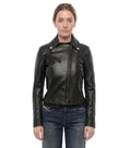 Black Solid Shirt Collar Jacket 1