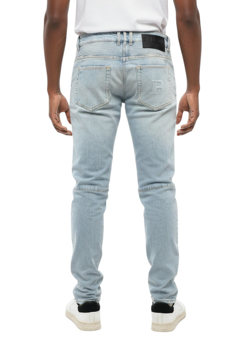 Light Blue Mid Rise Jeans 2