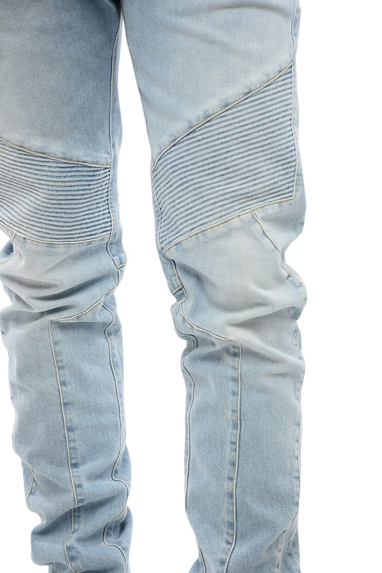 Light Blue Mid Rise Jeans 3