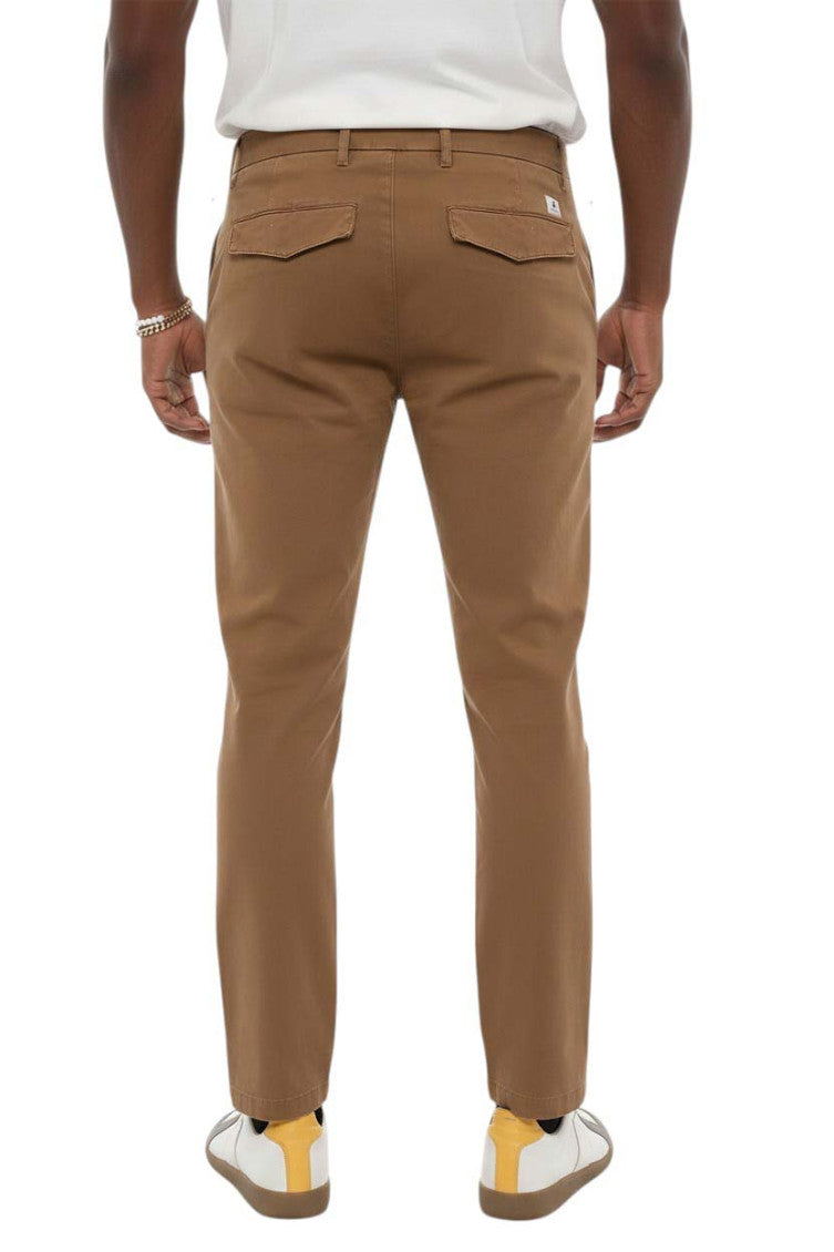 Brown Slim Solid Trousers 2