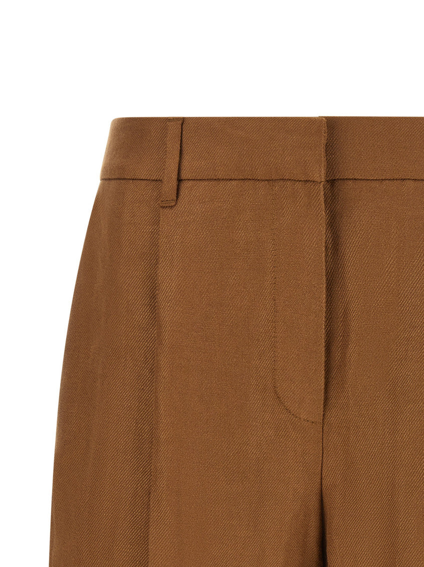 Brown Solid Shorts 3