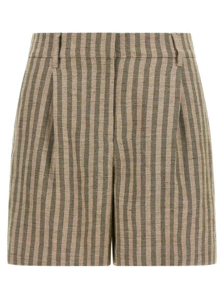 Green Stripes Shorts 1