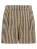 Green Stripes Shorts 1