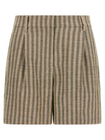 Green Stripes Shorts 1
