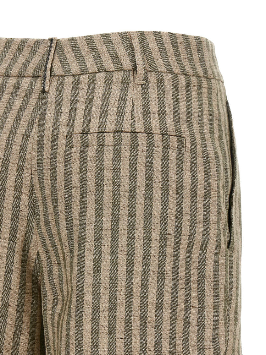 Green Stripes Shorts 4