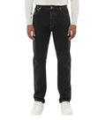 Black Straight Mid Rise Jeans 1