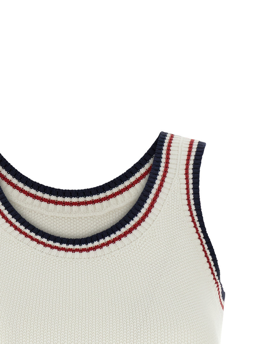 White Stripes Round Neck Top 3