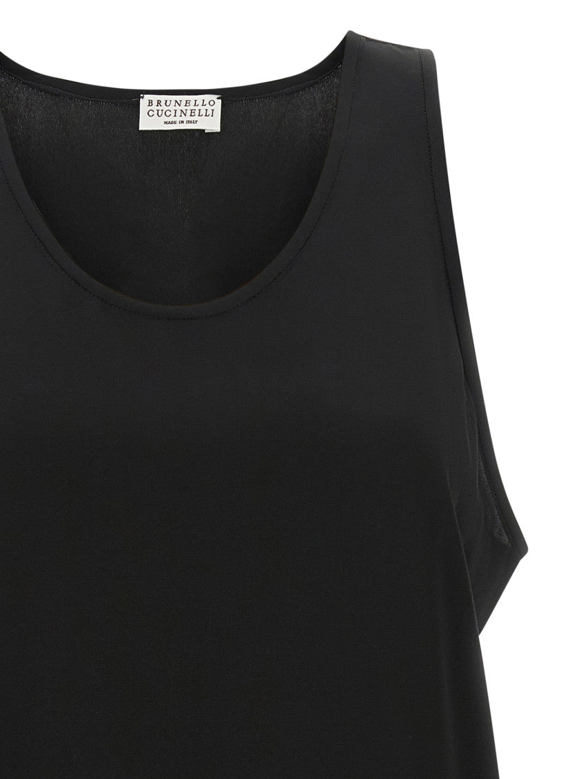 Black Solid Round Neck Top 3
