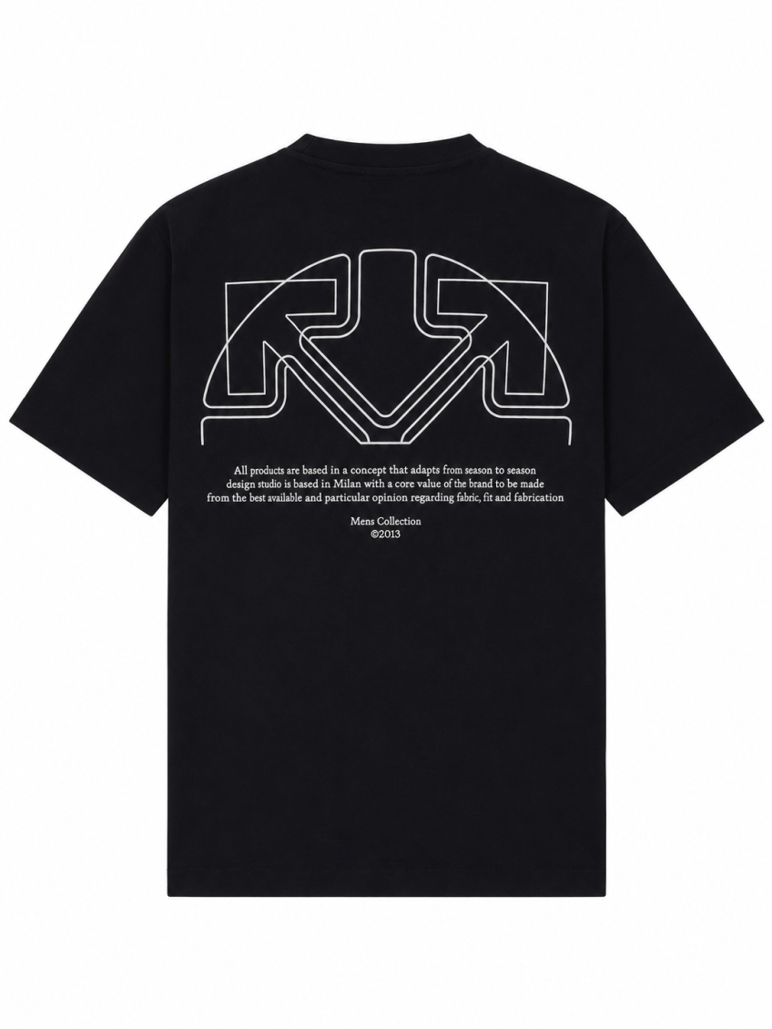 Black Crew Neck T-Shirt 2