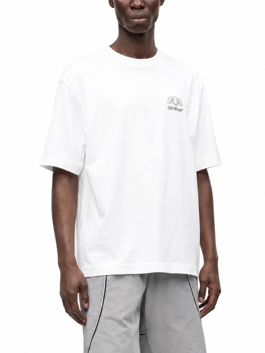White Crew Neck T-Shirt 1