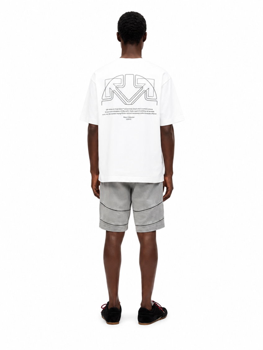 White Crew Neck T-Shirt 2
