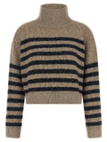 Multicolor Stripes Turtle Neck Sweater 1