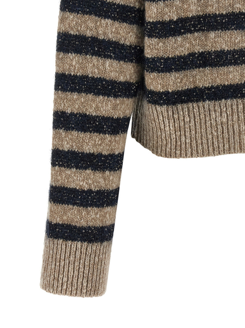 Multicolor Stripes Turtle Neck Sweater 4
