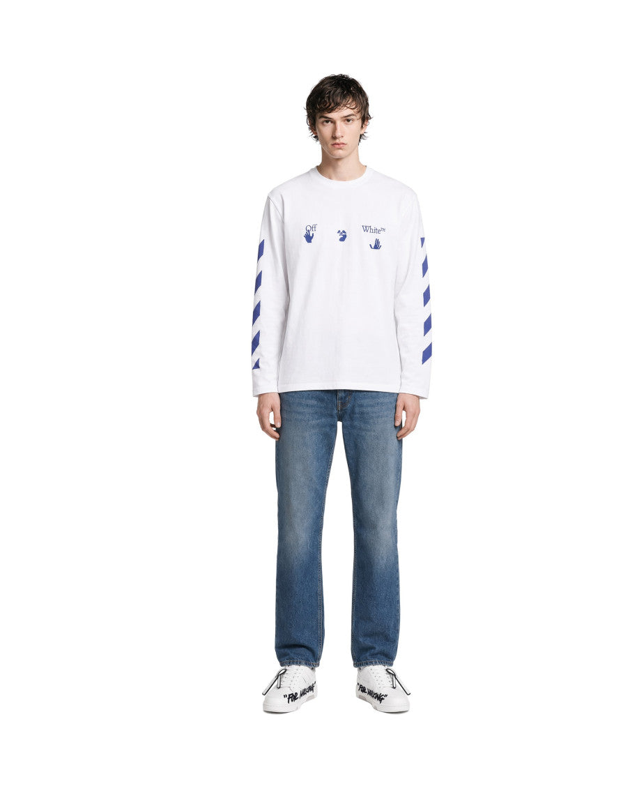 White Full Sleeves T-Shirt 3