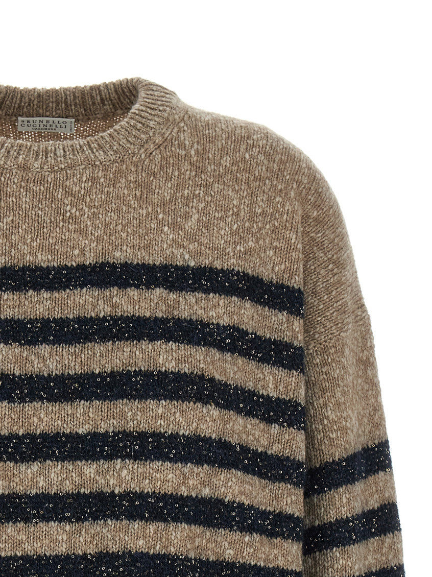 Multicolor Stripes Crew Neck Sweater 3