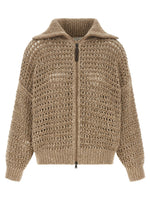 Beige Embellished Cardigan 1