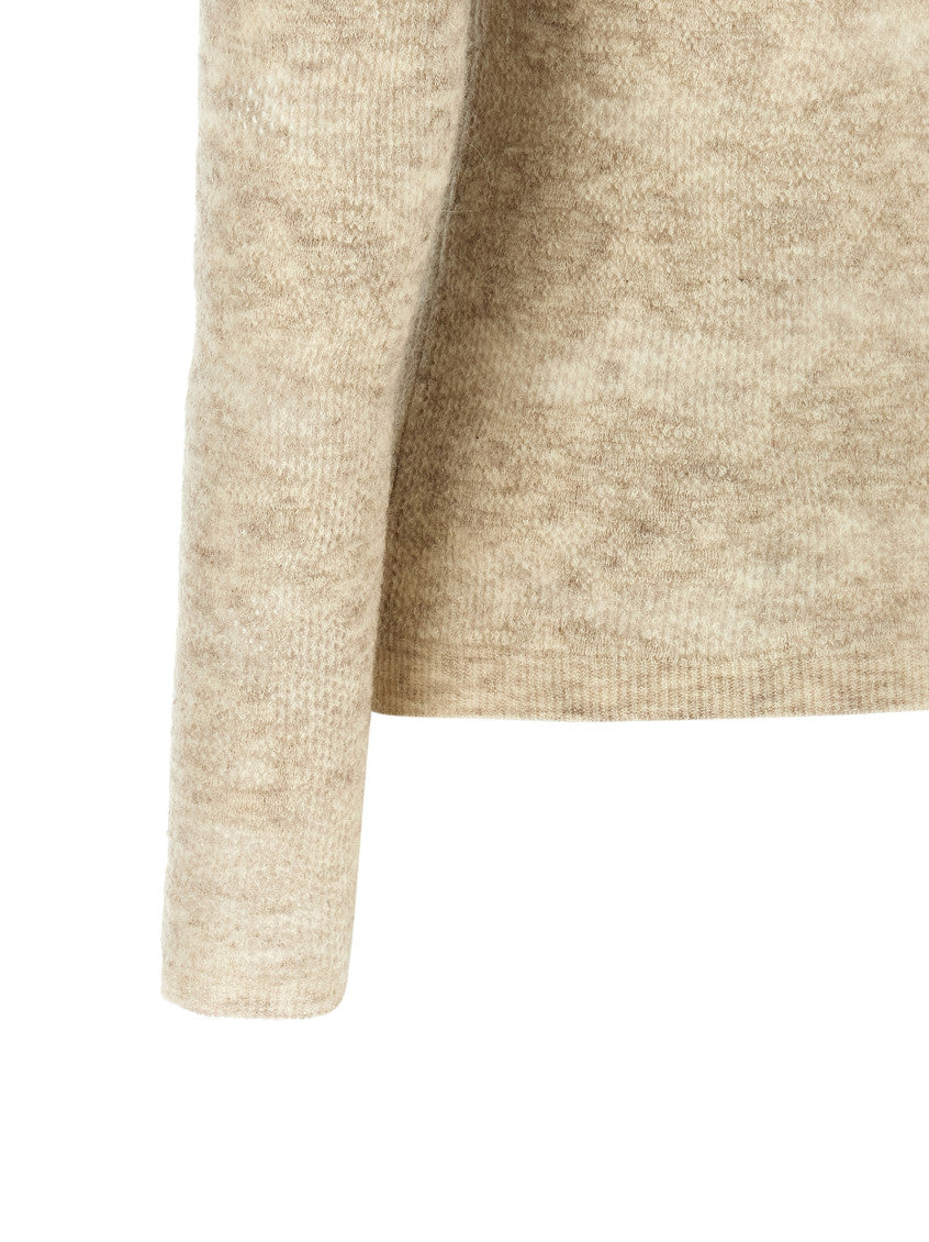 Beige Knitted Round Neck Sweater 4
