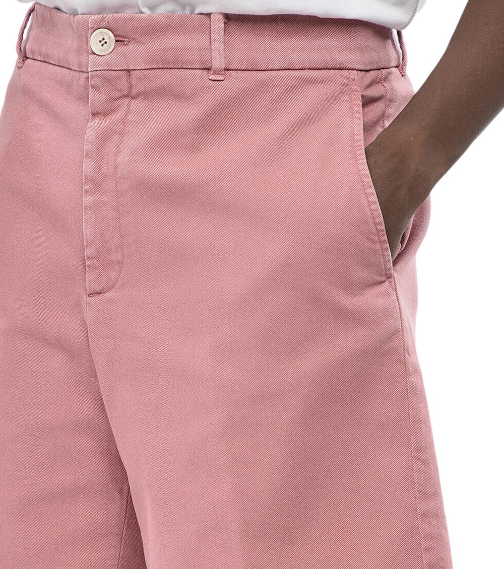 Pink Solid Regular Shorts 3
