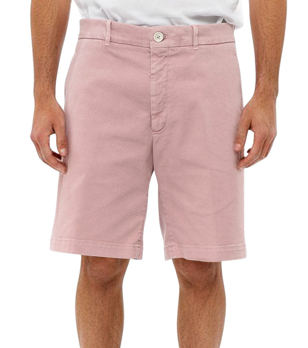Pink Solid Regular Shorts 1