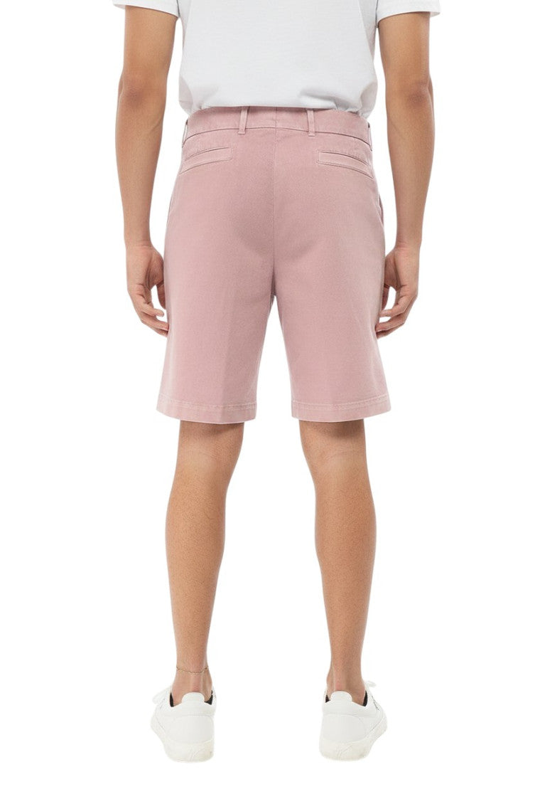 Pink Solid Regular Shorts 2