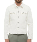 White Shirt Collar Denim Jacket 1