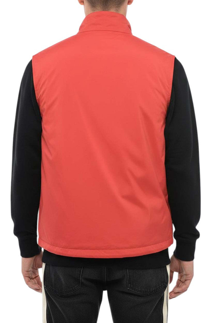 Red Logo Mock Collar Jacket 2