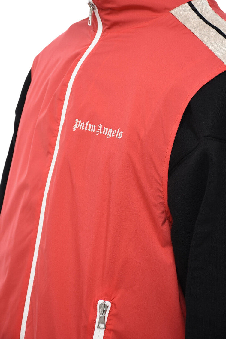 Red Logo Mock Collar Jacket 3