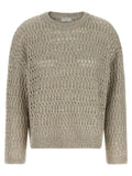 Beige 'Dazzling Braids' sweater 1