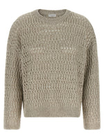 Beige 'Dazzling Braids' sweater 1